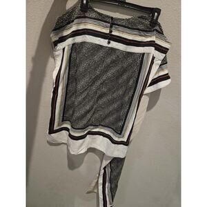 Proenza Schouler Women's Silk Scarf Top Size 4 Multicolor Sleeveless